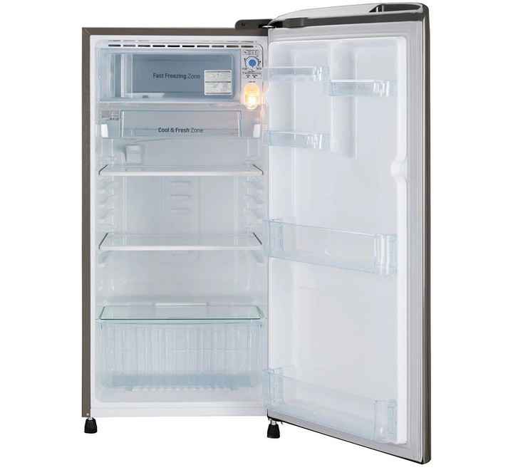 LG 190 L 3 Star Direct-Cool Single Door Refrigerator (GLB201RPZD Shiny Steel Moist 'N' Fresh)